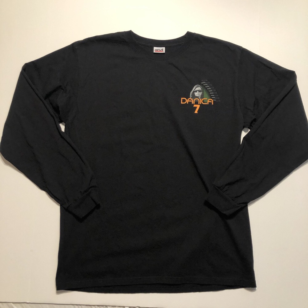 Danica Patrick Longsleeve T Shirt Anvil Size Large Cotton Black